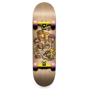 Hand-drawn Skateboard Deck Sketch Png 20 PNG Image