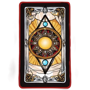 Hand-drawn Tarot Card Template Png Kuy PNG Image