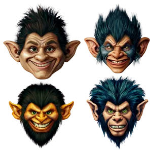 Hand-drawn Troll Faces Png Mgc46 PNG Image