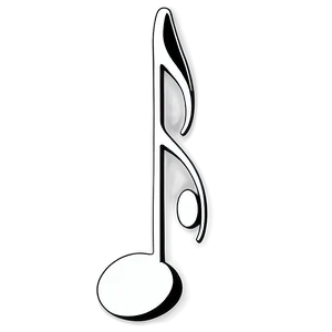 Hand Drawn White Music Note Png 51 PNG Image