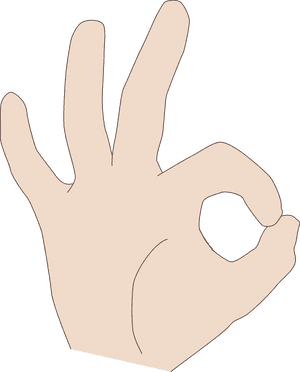 Finger Clipart Hand Span - Iconic Hand Gesture, HD Png Download PNG image with transparent background