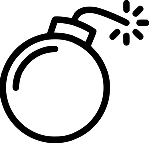 Hand Grenade Outline PNG Image