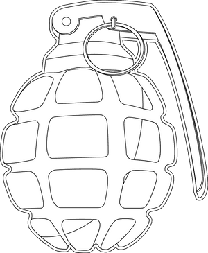 Grenade Photo Black And White, HD Png Download PNG image with transparent background