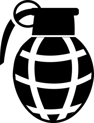 Hand Grenade Outline PNG Image