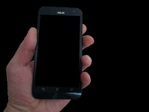Hand Holding A S U S Smartphone PNG image with transparent background