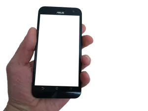 Hand Holding A S U S Smartphone PNG Image