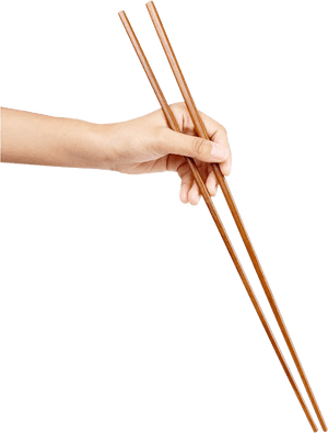 Hand Holding Chopsticks Png Image - Transparent Background Chopsticks Png, Png Download PNG
