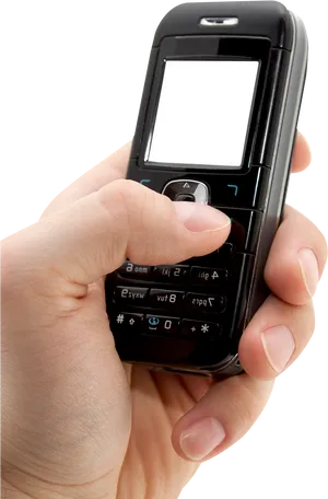 Hand Holding Flip Phone PNG Image