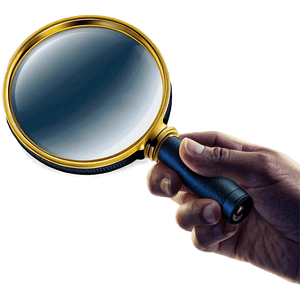Hand Holding Magnifying Glass PNG 05042024 PNG with transparent background