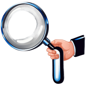 Hand Holding Magnifying Glass PNG jox PNG with transparent background