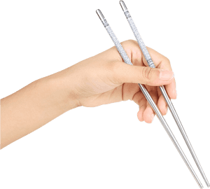 Chopsticks Png Transparent Image - Hand Holding Chopsticks Png, Png Download PNG