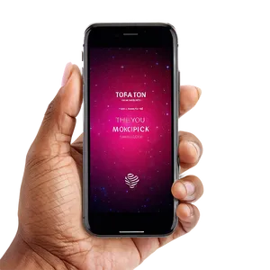 Hand Holding Phone Mockup Png Dgx PNG Image