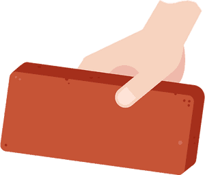 Single Clipart Red Brick , Png Download, Transparent Png PNG
