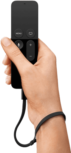 Hand Holding Remote Control PNG with transparent background