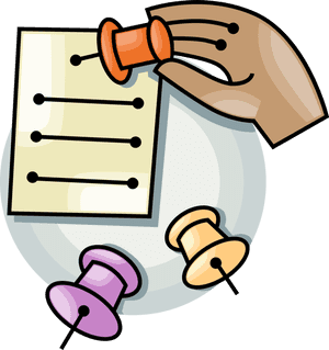 Vector Illustration Of Hands Insert Push Pin Or Thumb, HD Png Download PNG