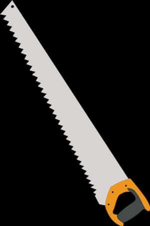 Hand Saw Vector Illustration PNG