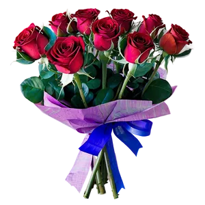 Hand-tied Roses Bouquet Png 06212024 PNG Image