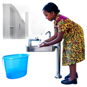 Hand Washing In School Setting Png Hes PNG Image