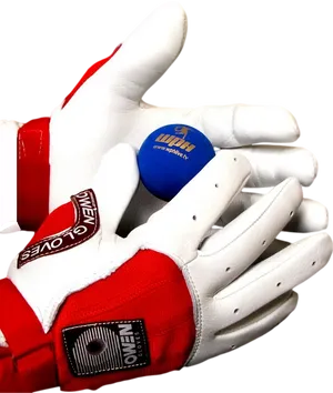 Handball_ Goalie_ Gloves_ Holding_ Ball PNG Image