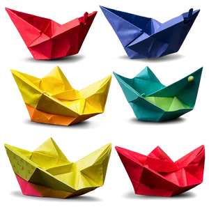 Handcrafted Paper Boat Collection Png 06282024 PNG Image