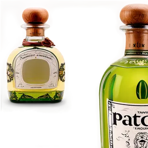 Handcrafted Patron Bottle Png Cjn PNG Image