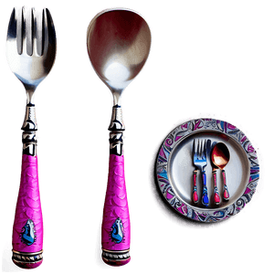 Handcrafted Utensils Design PNG 64 PNG with transparent background