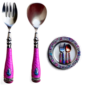 Handcrafted Utensils Design Png 64 PNG Image