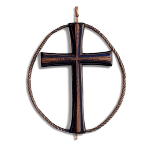 Handcrafted Wooden Cross PNG khu75 PNG image with transparent background