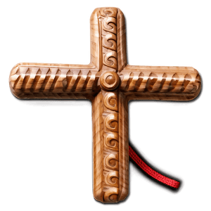 Handcrafted Wooden Cross PNG voi PNG image with transparent background