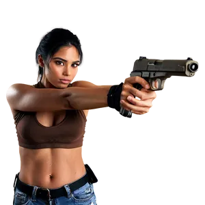 Handgun Aim Ready Png Qyq PNG Image