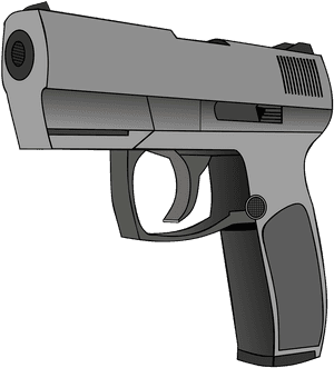 Pistol, Weapon, Automatic Gun, Shot, Murder - Оружие Пнг, HD Png Download PNG image with transparent background