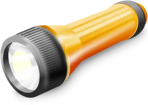 Handheld Flashlight Illustration PNG Image