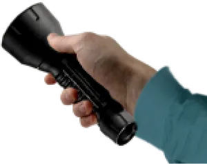 Handheld Flashlightin Use PNG Image