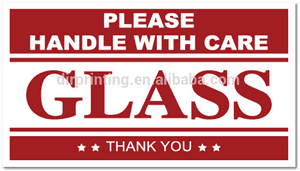 Glass Handle With Care Stickers Labels Fragile Paper - Fragile Glass Handle With Care PNG with transparent background