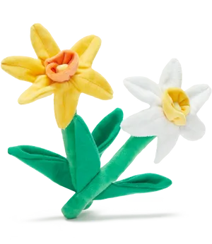 Handmade Fabric Daffodils PNG Image