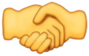 Handshake Emoji Illustration PNG Image