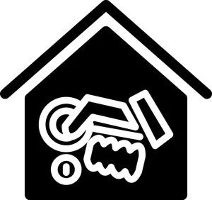 Handshake Home Outline Icon PNG Image