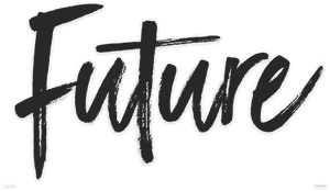 Handwritten Future Text PNG image with transparent background