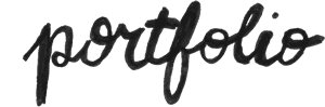 Handwritten Portfolio Text PNG image with transparent background