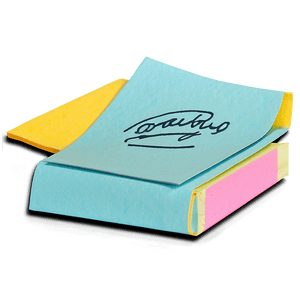 Handwritten Sticky Note PNG wlh27 PNG
