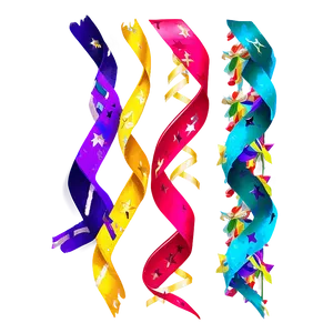 Hanging Party Streamers Png Rkk93 PNG Image