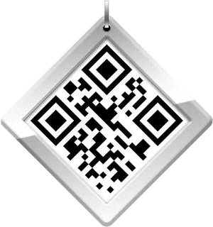 Hanging Q R Code Tag PNG Image