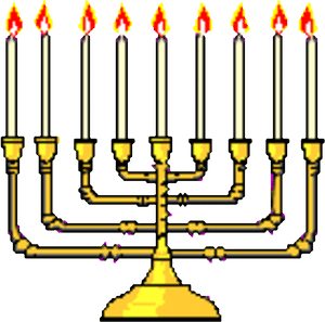 Hanukkah Hanukkahstickers Freetoedit - Transparent Hanukkah Menorah Gif, HD Png Download PNG image with transparent background