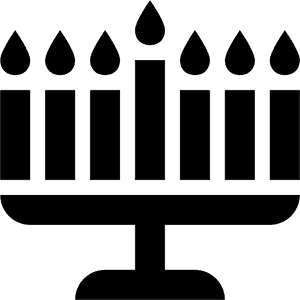 Hanukkah Menorah Png - Black And White Clipart Hanukkah, Transparent Png PNG image with transparent background