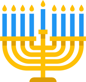 The Icon Is A Depiction Of A Menorah, The Most Common - Hanukkah Graphics Transparent Background, HD Png Download PNG image with transparent background