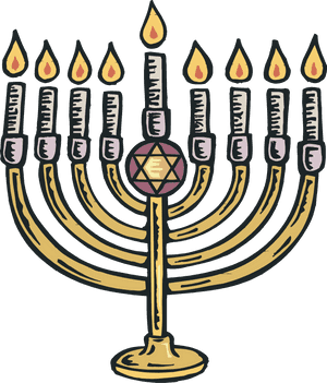 Hanukkah Png - Hanukkah Menorah Clipart, Transparent Png PNG image with transparent background