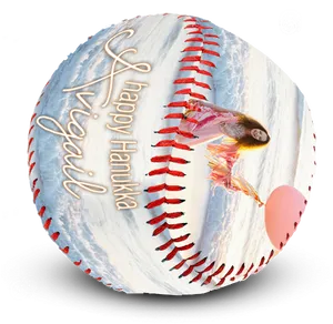 Hanukkah Themed Baseballwith Angel PNG Image