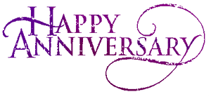 Happy Anniversary Transparent PNG with transparent background