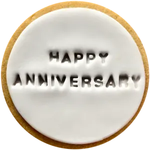 Happy Anniversary Cookie PNG Image