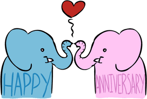 Anniversary Card Image By Iggysaur On Clipart Library - Anniversary Card Clip Art, HD Png Download PNG image with transparent background